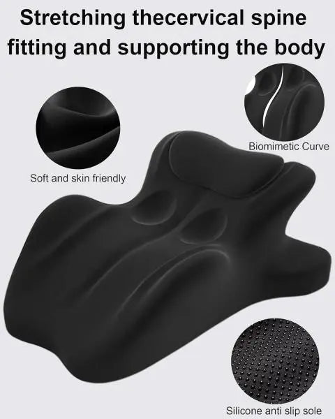 Ergonomic Curved Memory Foam Wedge Pillow | 27° Incline | Multi-Angle Lumbar & Neck Support | Butterfly Design