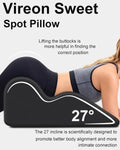 Ergonomic Curved Memory Foam Wedge Pillow | 27° Incline | Multi-Angle Lumbar & Neck Support | Butterfly Design